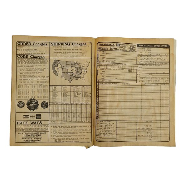 Victoria British Ltd MG Owners Parts Catalog MG.1 July 1984 First Printing - Picture 12 of 14